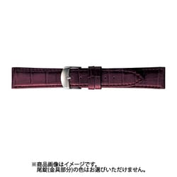 BKM053ET [時計バンド グレーシャス スコッチガード 型押し 21mm ワイン]