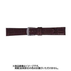 BWA005CS [時計バンド グレーシャス パレットクロコ クロコダイル（シャイニング） 20mm 茶]