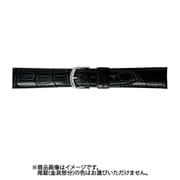 BWA019AS [時計バンド グレーシャス Fコレクション（クロコ） クロコダイル（マット） 20mm 黒]