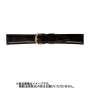BWA019BS [時計バンド グレーシャス Fコレクション（クロコ） クロコダイル（マット） 20mm チョコ]