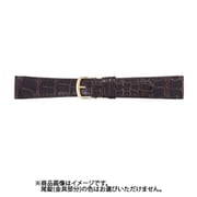 BWA212BN [時計バンド グレーシャス クロコダイル（シャイニング） 16mm チョコ]