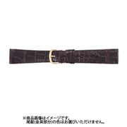 BWA212BR [時計バンド グレーシャス クロコダイル（シャイニング） 19mm チョコ]