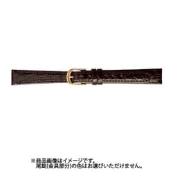 BWA029BM [時計バンド カイマン（シャイニング） 15mm チョコ]