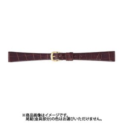 BWA702BJ [時計バンド グレーシャス クロコダイル（シャイニング） 13mm チョコ]