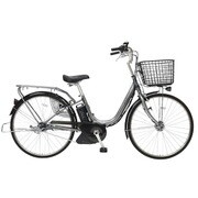 ノーパンク電動アシスト自転車 ショプカハイブリッドプラス263-H 26型 内装3段変速 シルバー MK-15-019