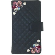 15TM4-9-BLK ブラック [CRYSTAL*MARKET MORE CRYSTAL 多機種対応 クリスタルフリップケース LTRUC1 BLK-M]