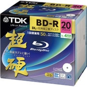 BD-R DL 20P 1-4倍速 片面2層 50GB 5mmスリムケース ワイドホワイト インクジェット対応 KBRV50HCPWB-20B