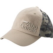 メッシュキャップ 3Dロゴ カモ柄メッシュ ベージュ [フィッシングキャップ]