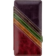 CBR-SYXZ4MS4APRR07Z3 [BONRONI Premium Leather Case for Xperia Z4 Zeus III 紫/赤]