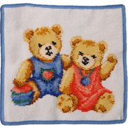 ハンドタオル ブルー 並行輸入品 FEILER 61288 Teddykids 205 blue