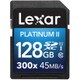 Lexar Platinum II 300X SDXCカード Class10 UHS-I 128GB LSD128BBJP300