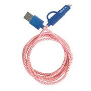 ポップケーブル 2 in 1 ライトニングUSB &マイクロUSBケーブル 1.2m NP1001