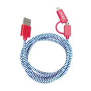 ポップケーブル 2 in 1 ライトニングUSB &マイクロUSBケーブル 1.2m NP1004