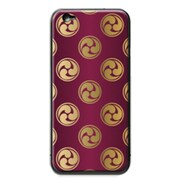 WG1010 [和柄ケース iPhone 6 Plus 5.5インチ用 Glod/Purple]