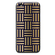 WG1014 [和柄ケース iPhone 6 Plus 5.5インチ用 Gold/Blue]