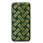 WG1020 [和柄ケース iPhone 6 Plus 5.5インチ用 Gold/Green]