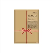 片面透明袋（S） 表リボン柄 赤 18770006