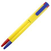 バトンズ 油性2連ボールペン イエロー レッド/ブルー Batons