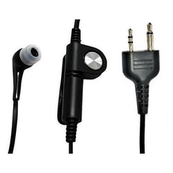 ALINCO/ICOM/YAESU/MOTOROLA/STANDARD 2P用 フラットケーブル カナル型 イヤホン付クリップマイクロホン GK012