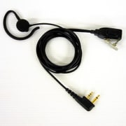 ICOM L型 2ピン用 2WAY インナー式or耳掛け式 イヤホン付クリップマイクロホン FGEP-IL