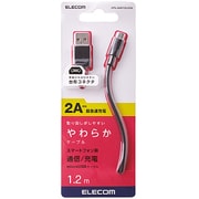 microUSBケーブル 2A対応 やわらか 1.2m ブラック MPA-AMBY2U12BK