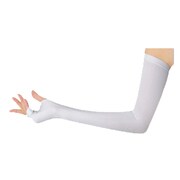 UVカット手袋 冷感フィット 超長 ホワイト UV-1037