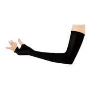 UVカット手袋 冷感フィット 超長メッシュ ブラック UV-1045