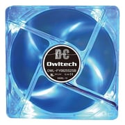 80mmファン 超静音タイプ PCケース用LEDイルミネーション冷却ファン スカイブルー OWL-FY0825S2SB