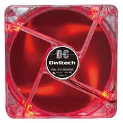 120mmファン 超静音タイプ PCケース用LEDイルミネーション冷却ファン レッド OWL-FY1225S2RD
