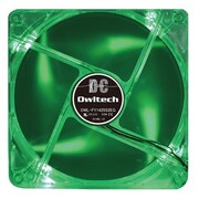 140mmファン 超静音タイプ PCケース用LEDイルミネーション冷却ファン エメラルドグリーン OWL-FY1425S2EG
