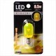 LED電球 E12口金 クリアイエロー 0.5W LDT1Y-H-E12 11C