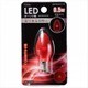 LED電球 E12口金 クリアレッド 0.5W LDC1R-H-E12 11C