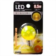 LED電球 E12口金 クリアイエロー 0.5W LDG1Y-H-E12 12C