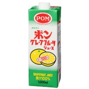 ポン グレープフルーツジュース スクエア PET 1000ml×6本 [果実飲料]