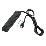 2/3ピン式電源タップ 4+4個口タイプ 雷サージ防止 集中スイッチ付 2m ブラック BSTAPSDC820BK
