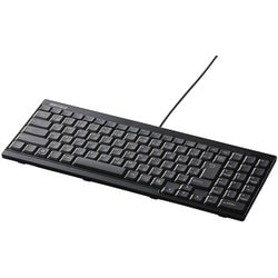 USB接続 有線フルキーボード スリム＆コンパクトタイプ 日本語配列 パンタグラフ式 ブラック BSKBU14BK
