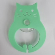 キッチン用スポンジホルダー 発明工房多摩 お手伝い猫ちゃん グリーン