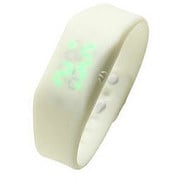 LED Pulse Snap Time Watch シリコンウォッチ ホワイト LP-W02-WH