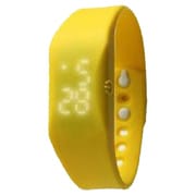 LED Pulse Snap Time Watch シリコンウォッチ イエロー LP-W02-YE