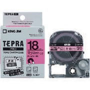テプラPROテープカートリッジ マグネットテープ ピンク 黒文字 18mm幅 1.5m SJ18P