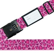 VA-242182 [TSAロック ケースベルト ハートヒョウ柄 ピンク]