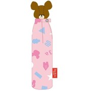 くまのがっこう 立体手元付き ミニ傘 ピンク