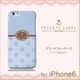 ip6-71665 [iPhone 6/6s用ハードケース ドット ブルー]