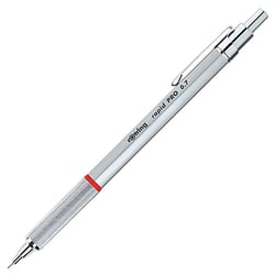 ラピッドプロ シャープペン 0.7mm シルバー 1904256