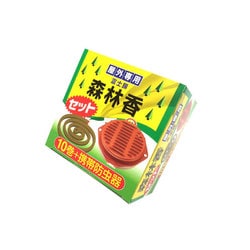 森林香10巻＋携帯防虫器セット [虫除け線香]
