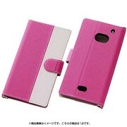 RT-AC2LC742/PW [AQUOS CRYSTAL 2用 バイカラー ブックレザーケース ピンク ホワイト]