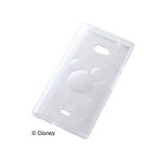 AQUOS CRYSTAL 2用 ディズニーキラキラソフト ミッキーヘッド クリア RT-DAC2A/IC