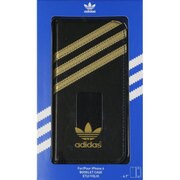 19091 [adidas オリジナルス iPhone 6/6s用ケース Booklet Case ブラック/ゴールド]