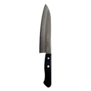 ハガネ 本割込み三徳包丁 180mm 黒 C-343