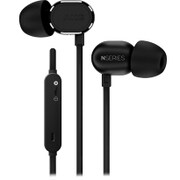 マイク付ユニバーサル3ボタンリモコン搭載 カナルイヤホン ブラック N20UBLK